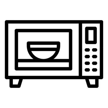 Microwave Oven Vector Icon Design Illustration Stock Illustration