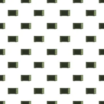 Microwave ovens seamless pattern repeating background texture Stockillustratie
