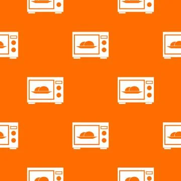 Microwave pattern seamless Stock Illustration