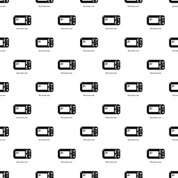 Microwave pattern vector seamless Stockillustratie