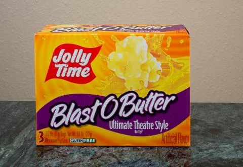 Microwave pop corn Stock Photos