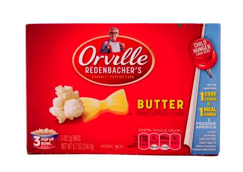 Microwave popcorn 스톡 사진