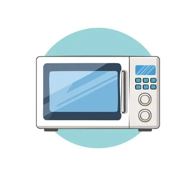 A Microwave simple illustration Stock Illustration