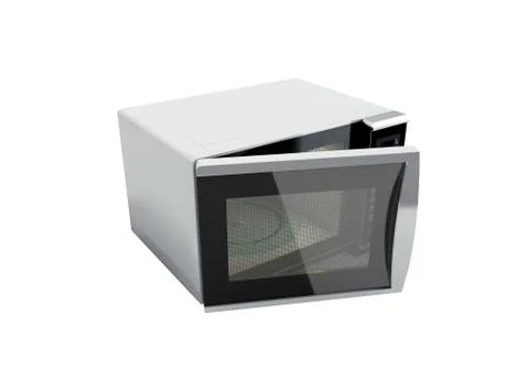 Microwave stove no shadow 3d illustration no shadow Stock Illustration