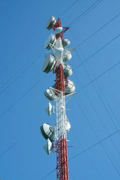 Microwave tower Stock Photos