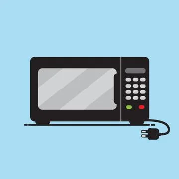 Microwave vector design. Stock Illustration