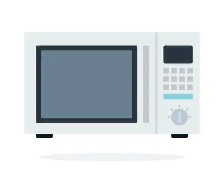 Microwave vector flat isolated Stock Illustration