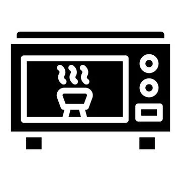 Microwave Vector Icon Design Illustration Stock Illustration