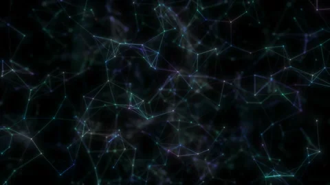 Microweb Abstract futuristic, polygonal space with a dark background with Stock Footage 104676711