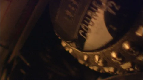Mid 20th Century typewriter in close up, click-clacking away on keys Video stock 91035109