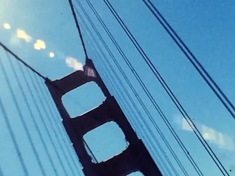 Mid-90s Golden Gate Bridge Super 8 Video stock 291891862