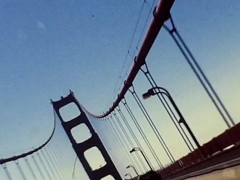 Mid-90s Golden Gate Bridge Super 8 Video stock 291891865