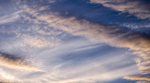 Mid and high clouds Foto stock