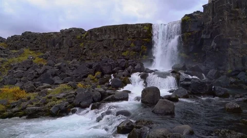 Mid Atlantic Waterfall Stock Footage 73268387