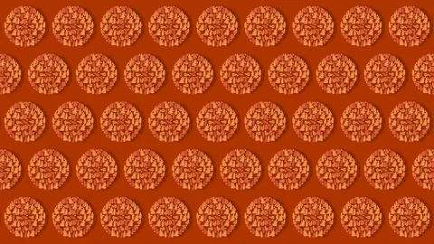 Mid Autumn Festival Mooncake Pattern Background for Autumn Equinox Celebratio Stock Footage 343845497