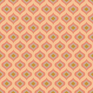 Mid Century 1960s Retro Pattern 스톡 일러스트