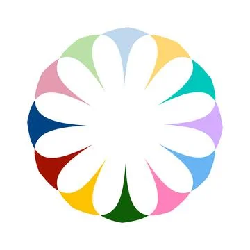 Mid-Century Modern Flower  Vector. Stock Illustration