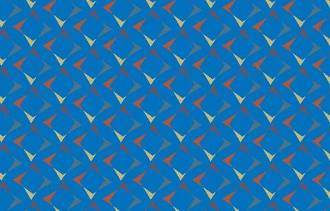 Mid century modern geometric background, abstract seamless vector texture Stock Illustration