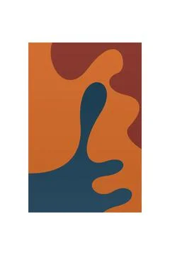 Mid-century Modern Minimalist Printable Wall Art イラスト素材