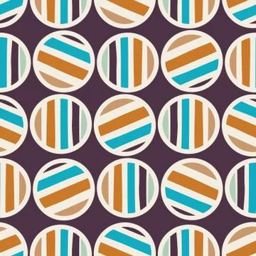 Mid Century Modern Vintage Pattern Background. Polka Dot Masculine Graphic Stock Illustration