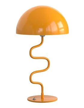 Mid century table lamp isolated on a white background Stock-Illustration