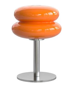 Mid century table lamp isolated on a white background Stock Illustration