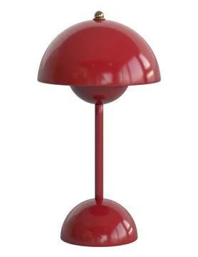 Mid century table lamp isolated on a white background Stock Illustration