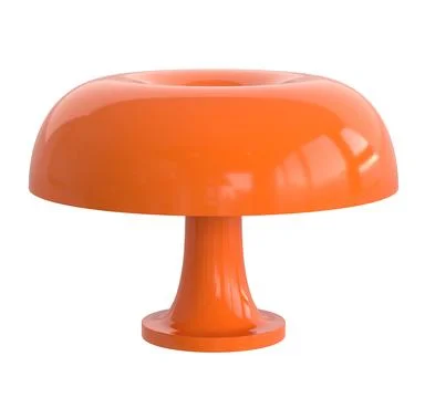 Mid century table lamp isolated on a white background Stock-Illustration