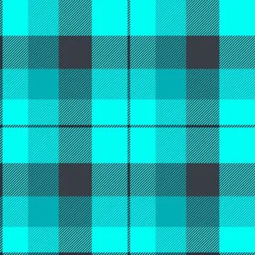 Mid check texture fabric, candy tartan background vector. Horizontal plaid .. Stock Illustration