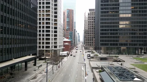 Mid day drone flight in Toronto 動画素材 230693385