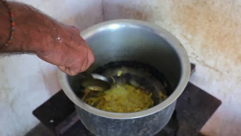 Mid Day meal on school Video stock 293060056