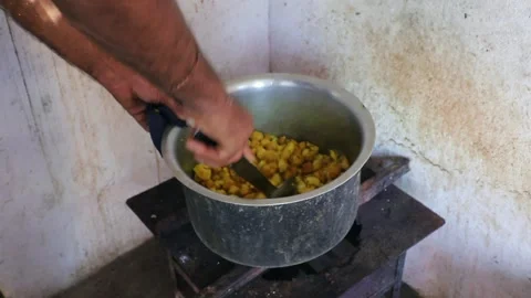 Mid Day meal on school Stock Footage 293060106