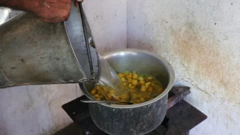Mid Day meal on school Stock Footage 293060123