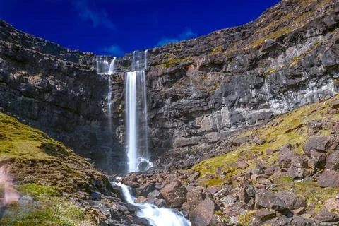 Mid-day waterfall Foto stock