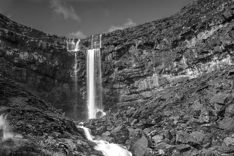 Mid-day waterfall Foto stock