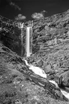Mid-day waterfall Foto stock