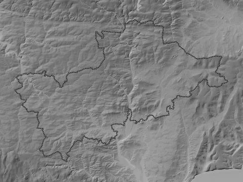 Mid Devon, England - Great Britain. Grayscale. No legend Ilustración de archivo