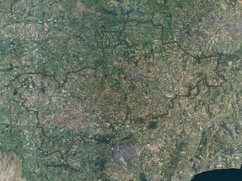 Mid Devon, England - Great Britain. High resolution satellite map Stock Illustration