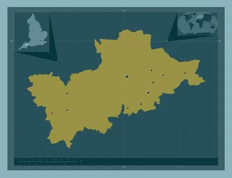 Mid Devon, England - Great Britain. Solid. Major cities Stock Illustration
