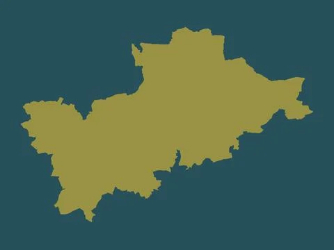 Mid Devon, England - Great Britain. Solid color shape Stock Illustration