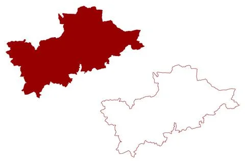 Mid Devon Non-metropolitan district (United Kingdom of Great Britain and Nort Illustrazione stock