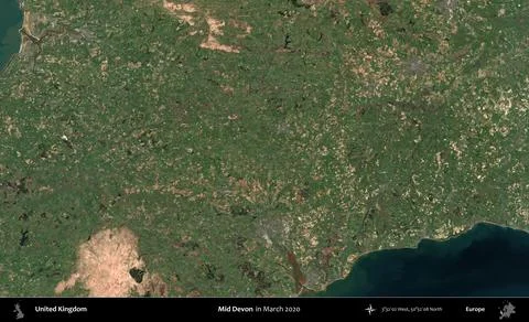 Mid Devon, United Kingdom. Sentinel. March 2020 스톡 일러스트