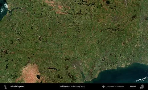 Mid Devon, United Kingdom. Sentinel. January 2024 스톡 일러스트