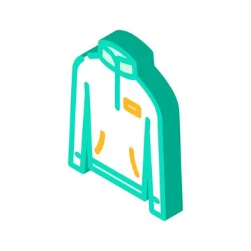 Mid layer fleece insulated isometric icon vector illustration Stock-Illustration