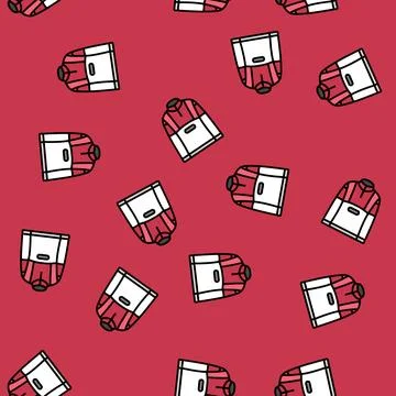 Mid layer fleece insulated vector seamless pattern Stock Illustration