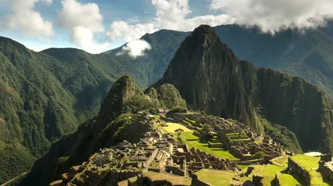 Mid morning time lapse of machu picchu Stock Footage 64793982