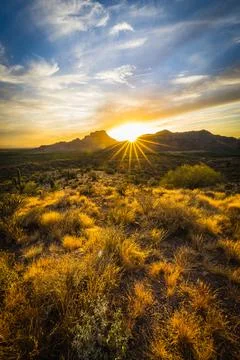 Mid Mountain View Foto stock