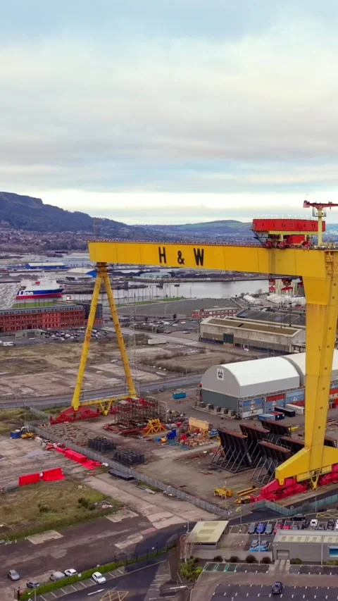 Mid-shot anti-clockwise vertical social ratio video of Samson and Goliath 動画素材 325493385