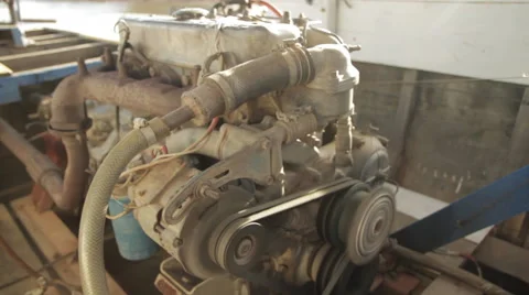 Mid Shot Of A Boat Engine 動画素材 42685252