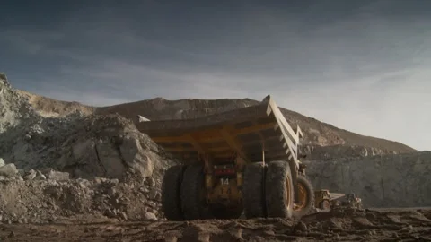 Mid shot of a construction vehicle moving forward Stock Footage 312400426